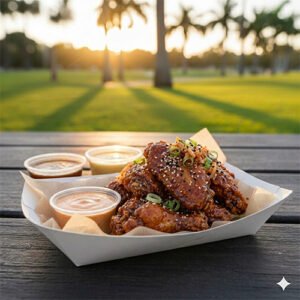 Korean BBQ Chicken Wings(5)