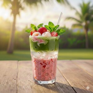 Strawberry Matcha Latte